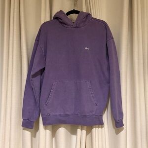 Obey Clothing Vintage Wash Purple Pullover Hoodie